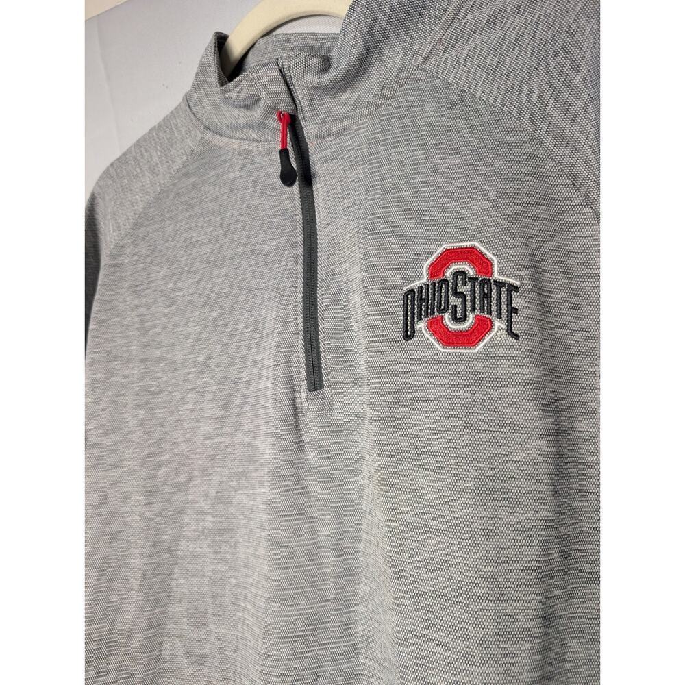 Champion Men's Ohio State Buckeyes Quarter‎ Zip Pullover Size Small (621) - Picture 2 of 9